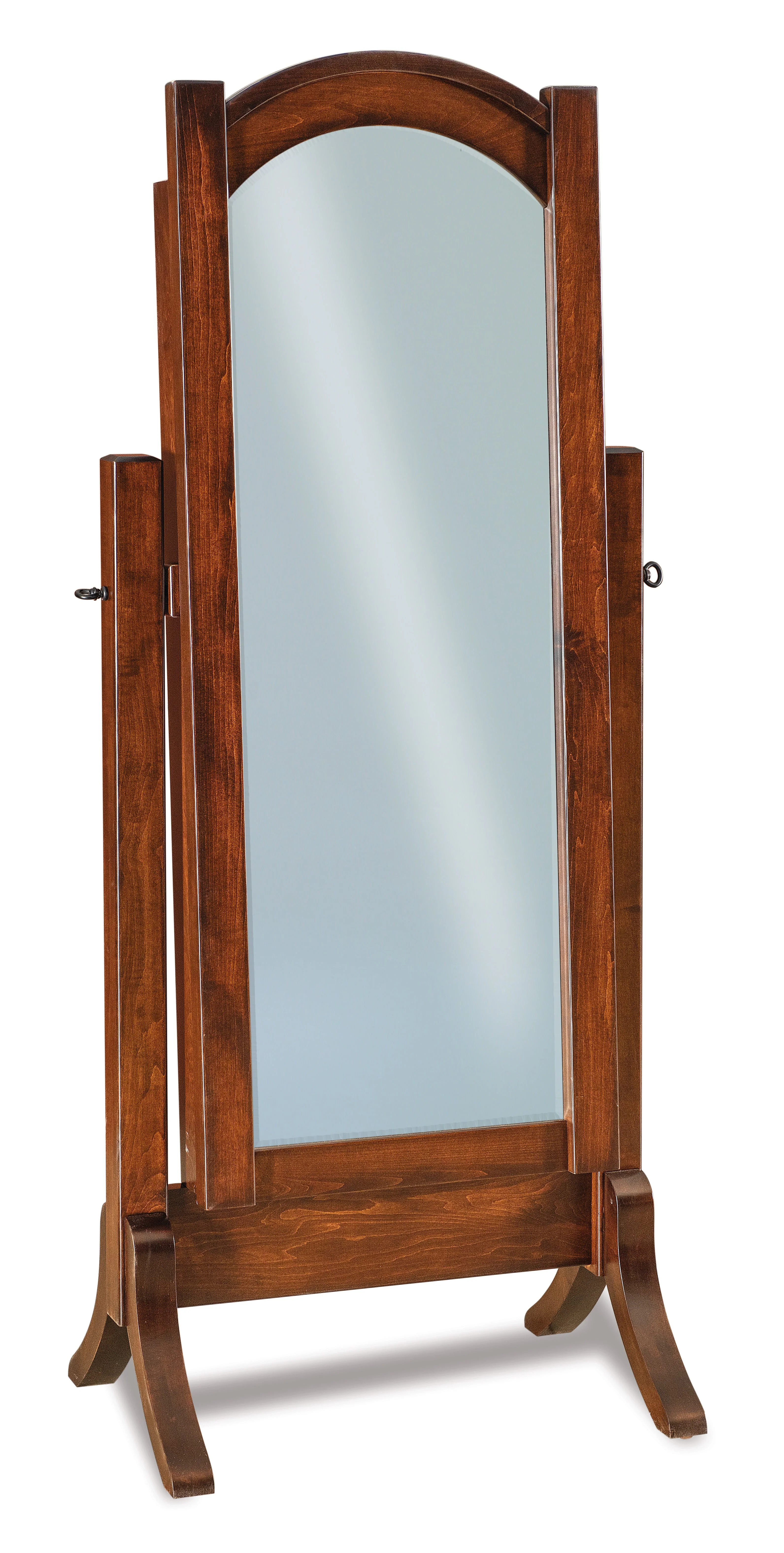 Amish Lexington Beveled Cheval Mirror