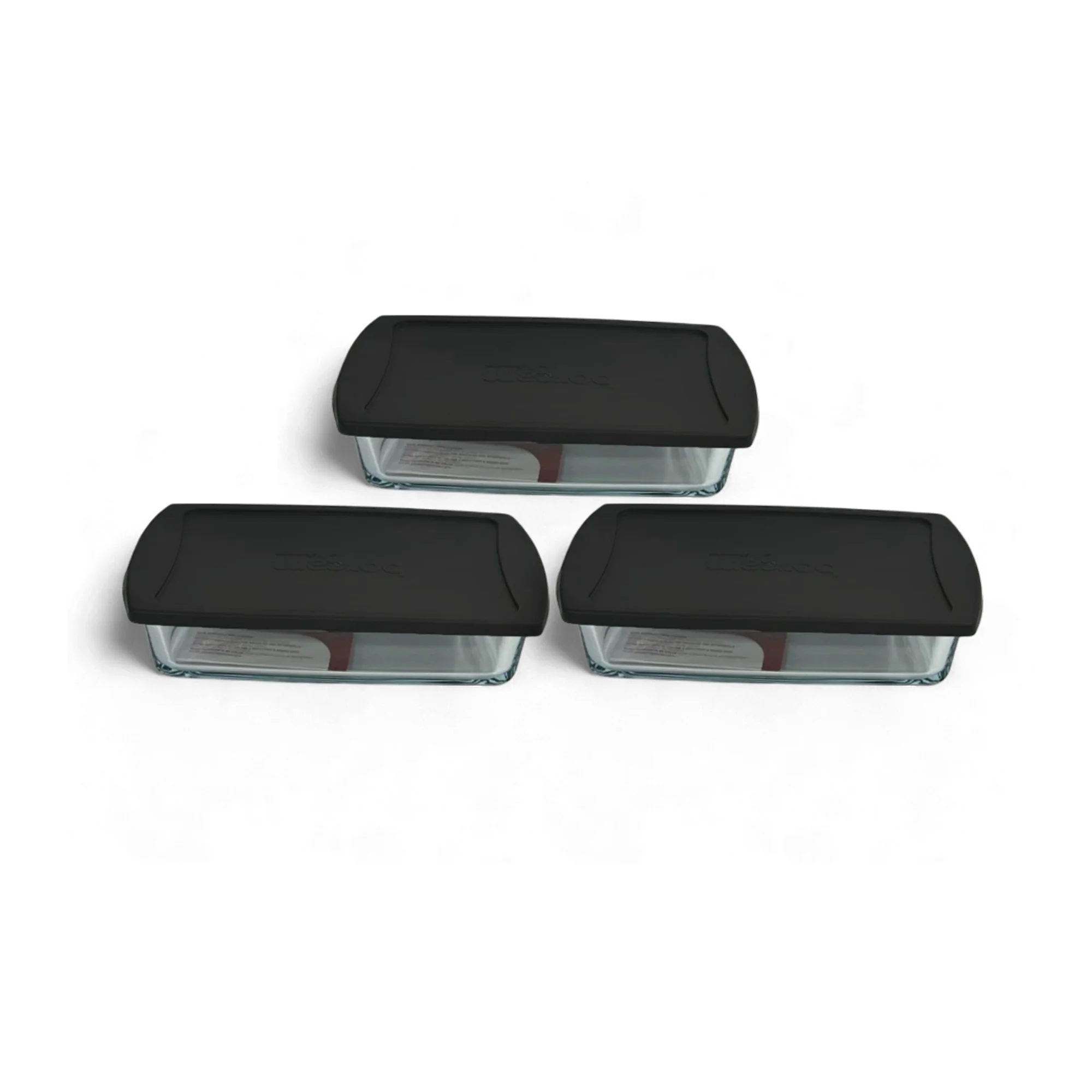Borcam 6 Piece 1.32Lt Rectangular Set Black