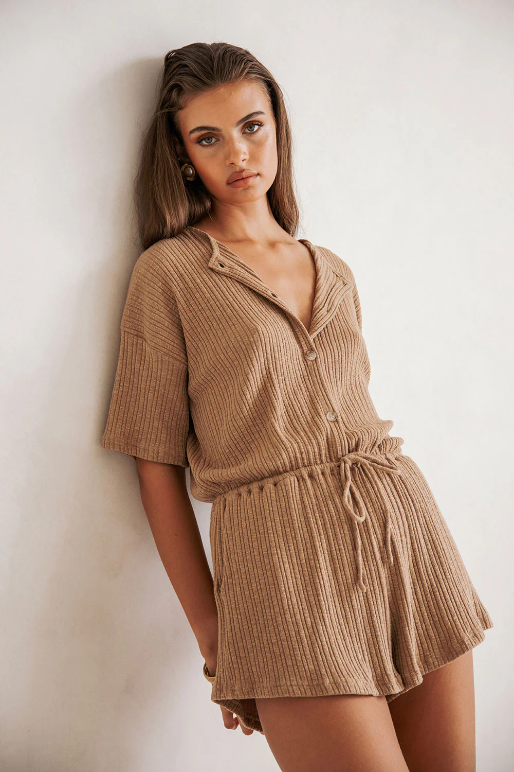 Juniper Playsuit - Biscotti