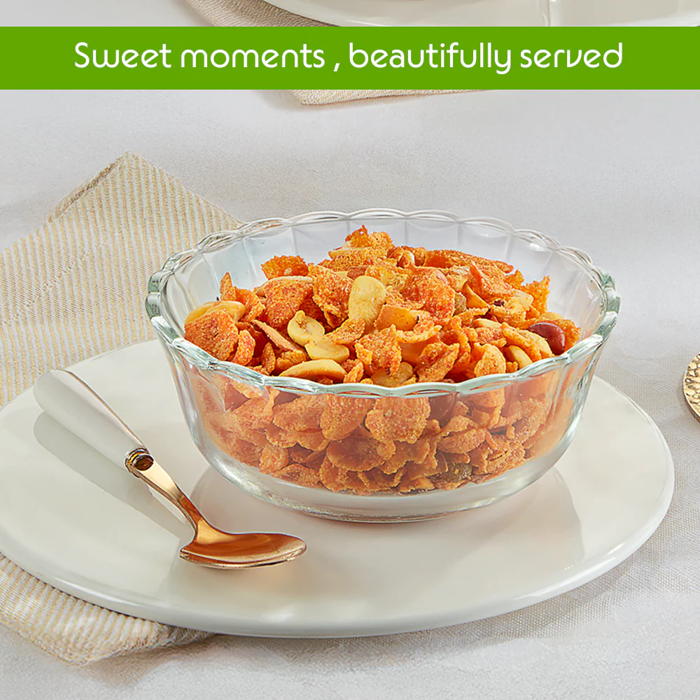 Borosil Designer Bowl Set, 430ml x 4