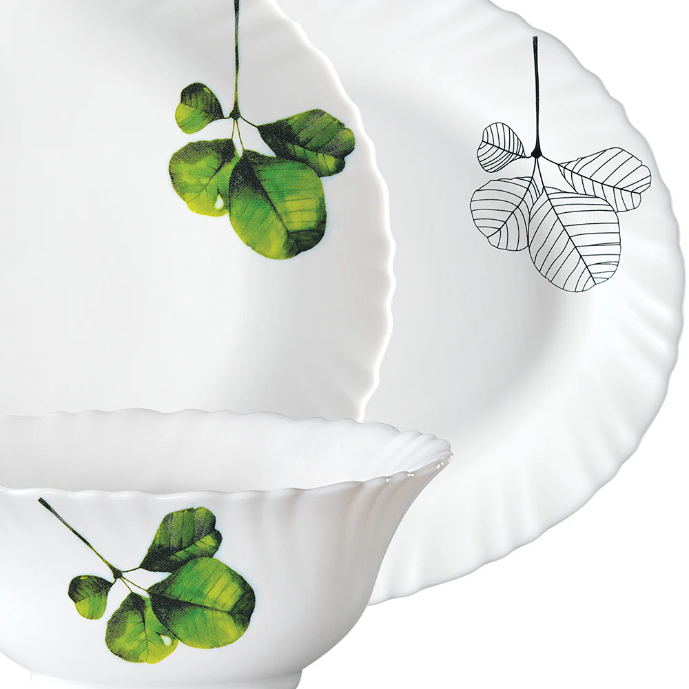 Larah by Borosil Oval Dinner Set, 21 pc