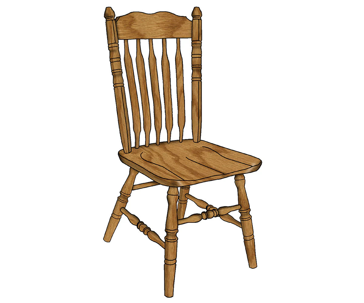 Amish Bent Cattail Chair