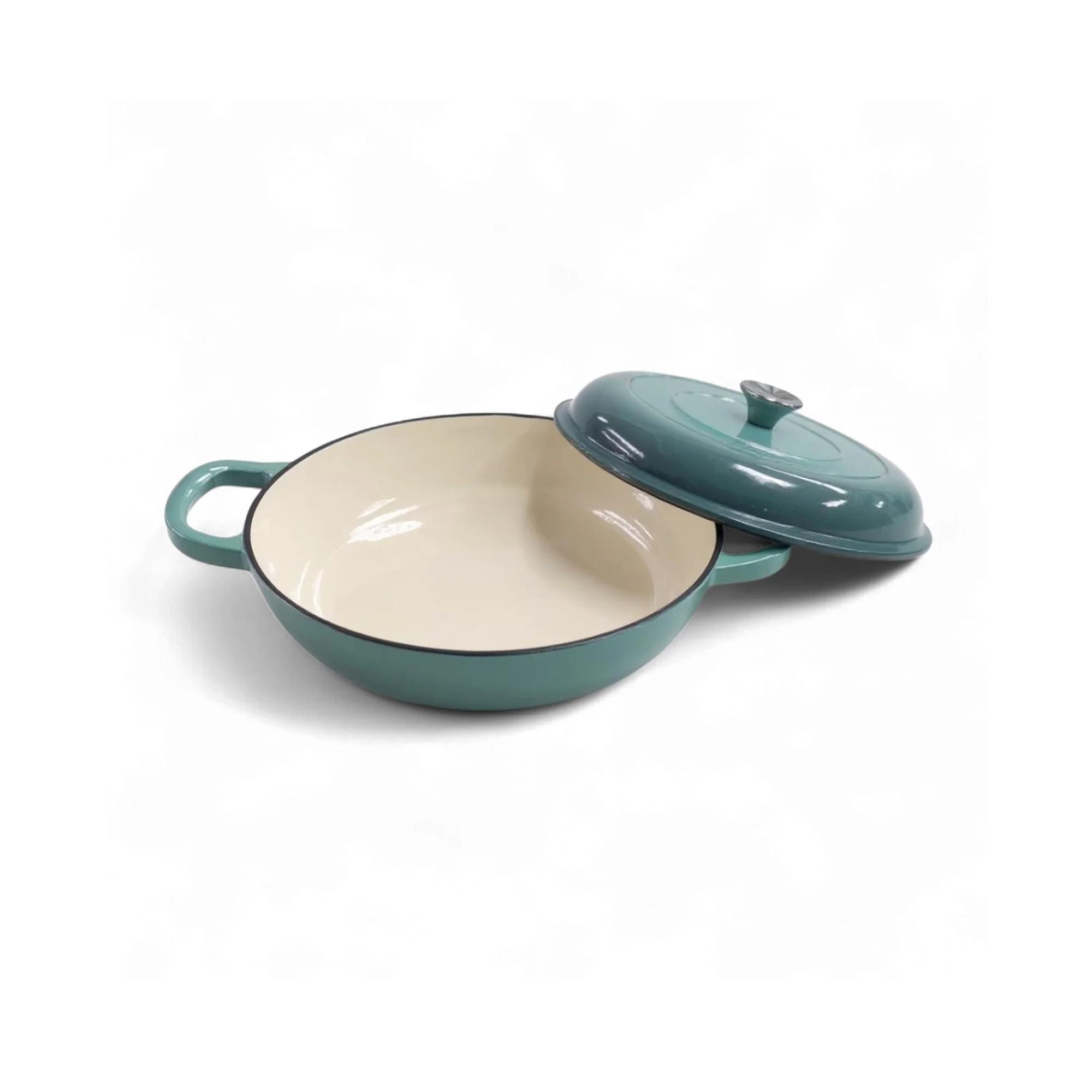 CH 30cm Cast Iron Casserole Sea Salt