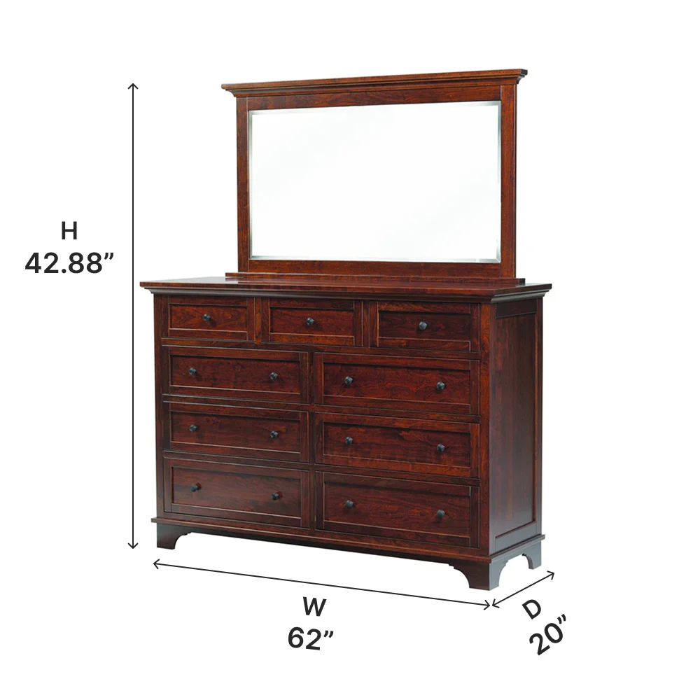 Amish Arlington Tall Dresser