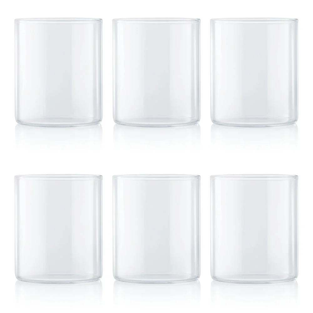Borosil Vision Squat Glass, Set of 6, 205ml