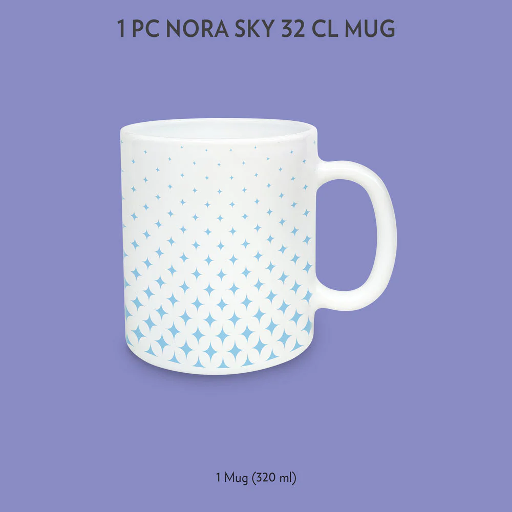 Larah by Borosil Nora Sky Mug, 320ml