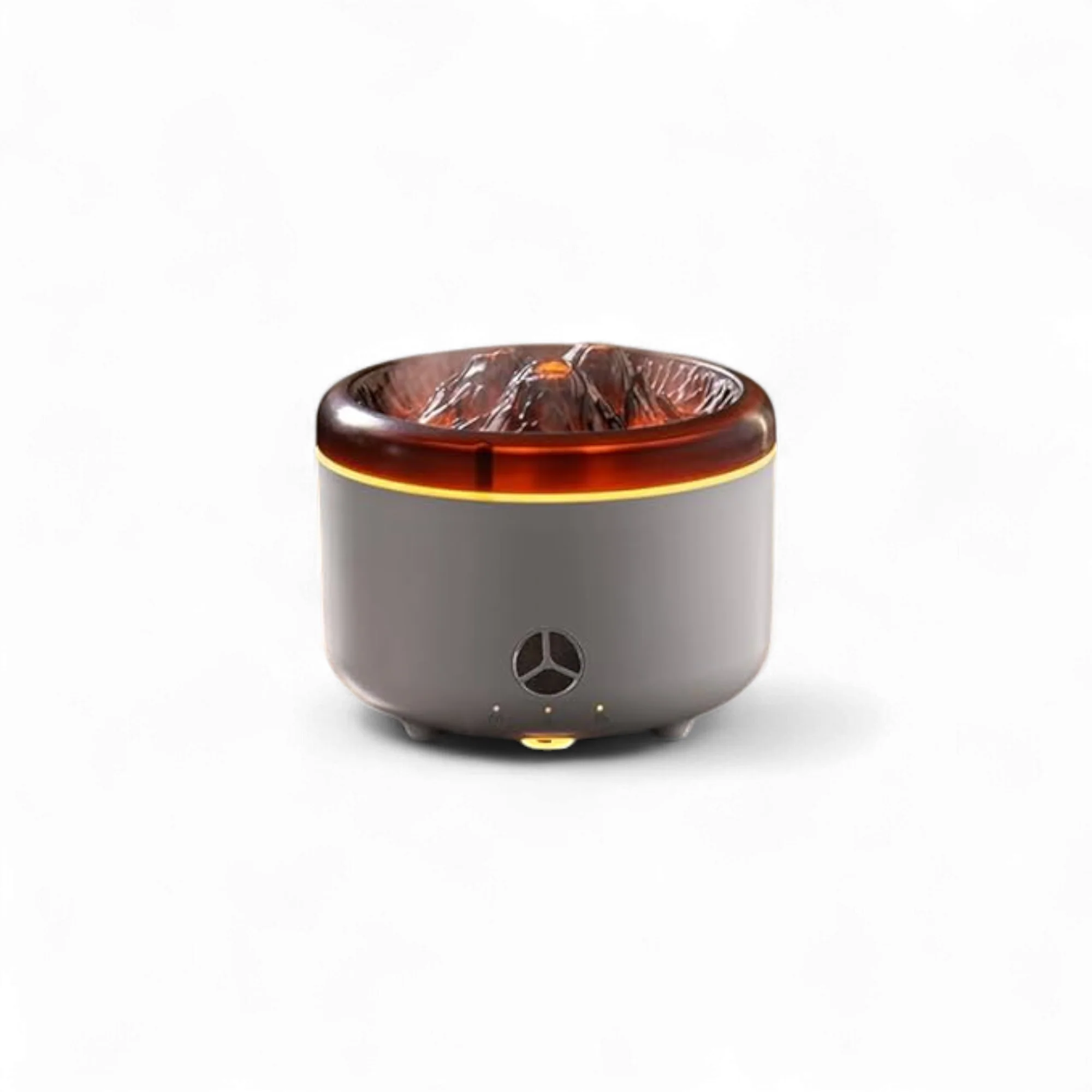 500ml Volcano Flame Diffuser Grey