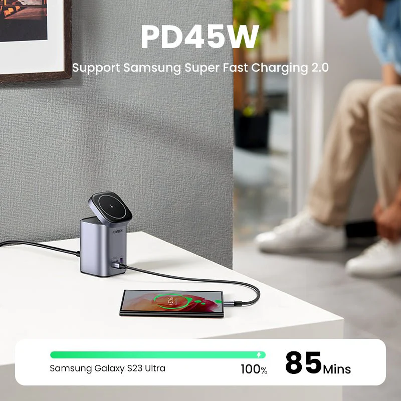 UGREEN 100W GaN Mini MagSafe Power Station