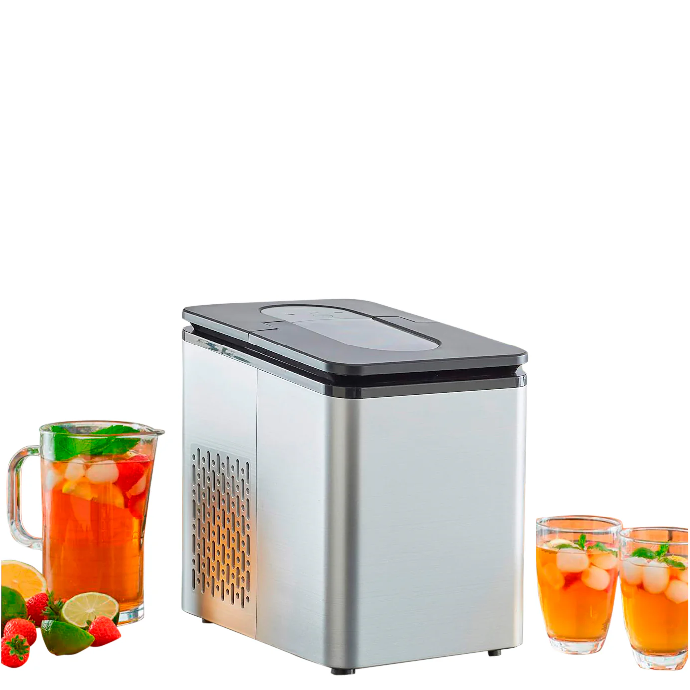Neo Chrome 1.7L Electric Ice Cube Maker Machine