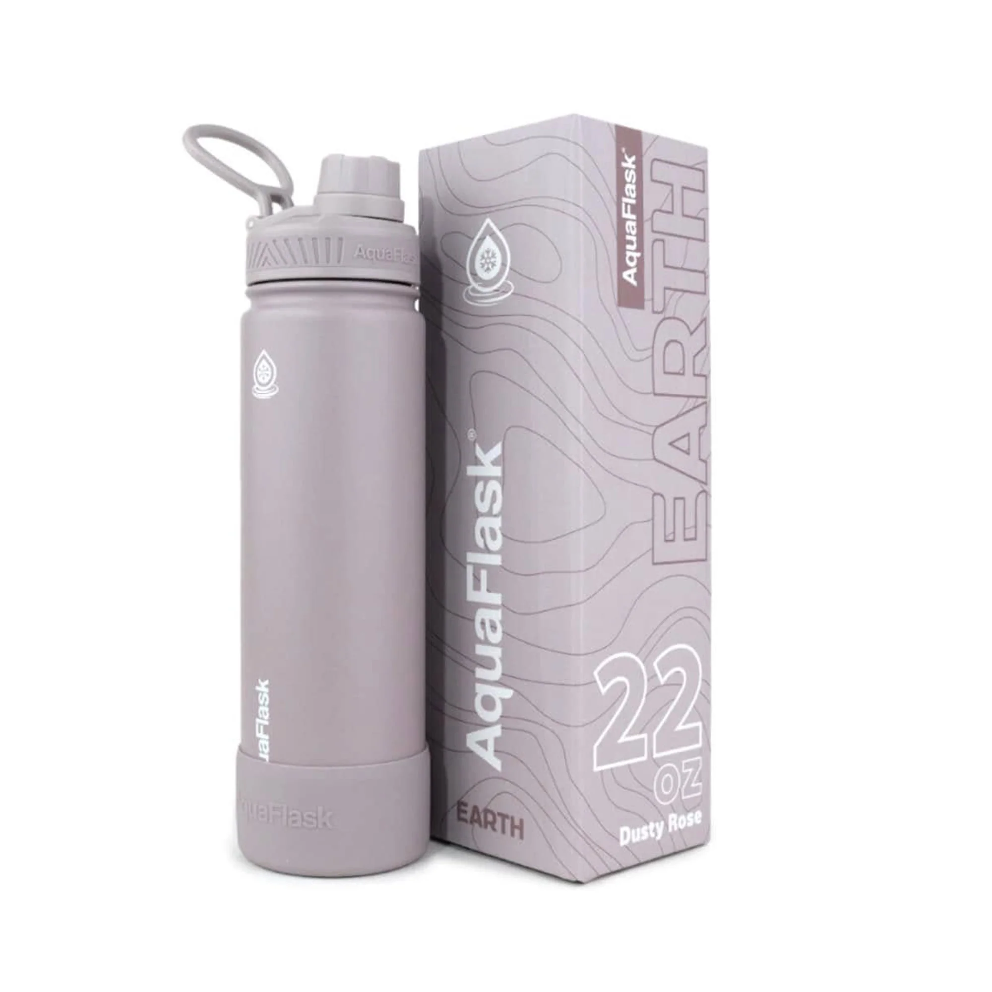 Aquaflask Earth 650ml Flask Dusty Rose