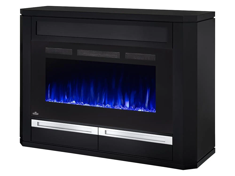 Alanis Electric Fireplace Media Console in Black