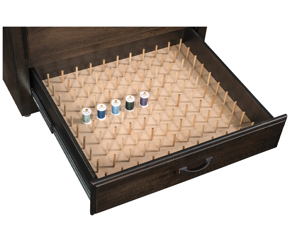 Amish  Four Drawer Spool Caddy
