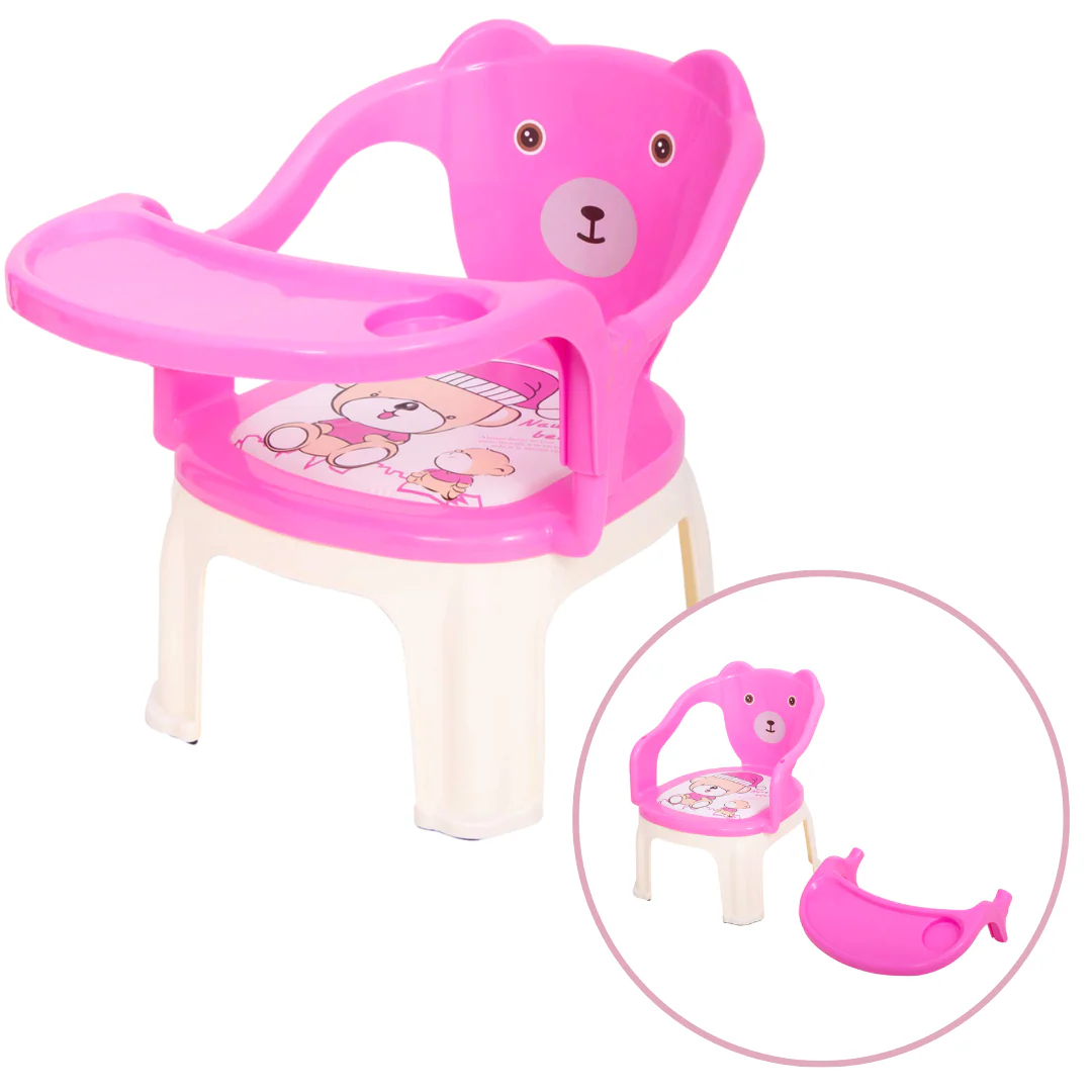 SILLA COMEDOR INFANTIL ACOLCHADA CON BANDEJA EXTRAÍBLE XL-009-B MUNBE