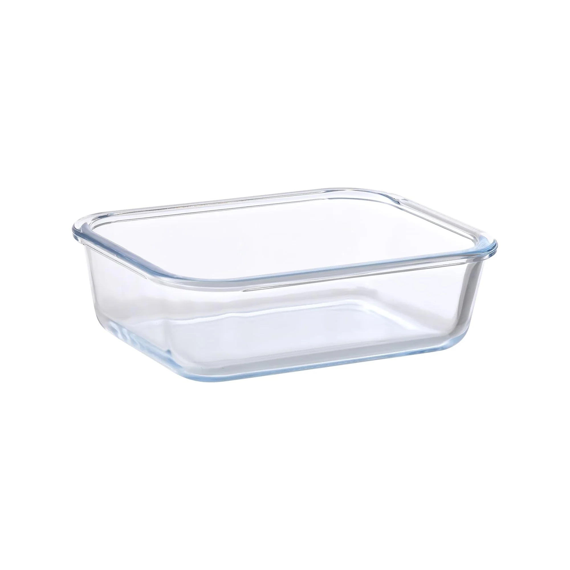 Aqua 1040ml Glass Food Container Clear