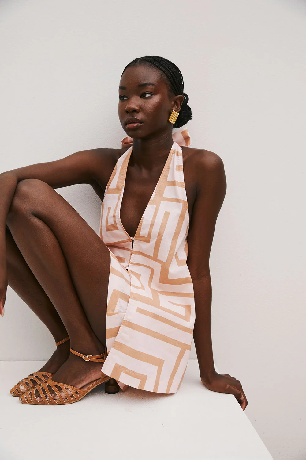 SAMPLE-Alora Dress - Hellenic Maze