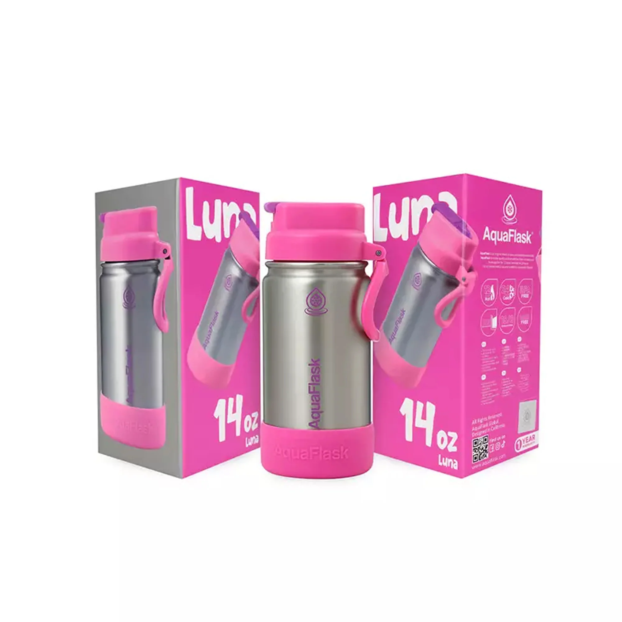 Aquaflask Kids Flipsip 415ml Flask Luna