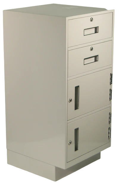 Fenco 205 Goldline Pedestal Unit with 2 Locking Box Drawers and 2 Locking Cupboard Drawers