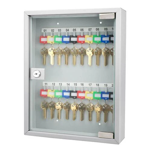 Barska CB12952 20 Keys Lock Box Grey with Glass Door