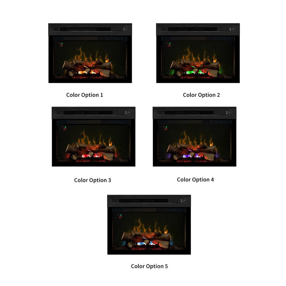 Lynbrook Cinnamon Electric Fireplace Entertainment Center w/ Logs