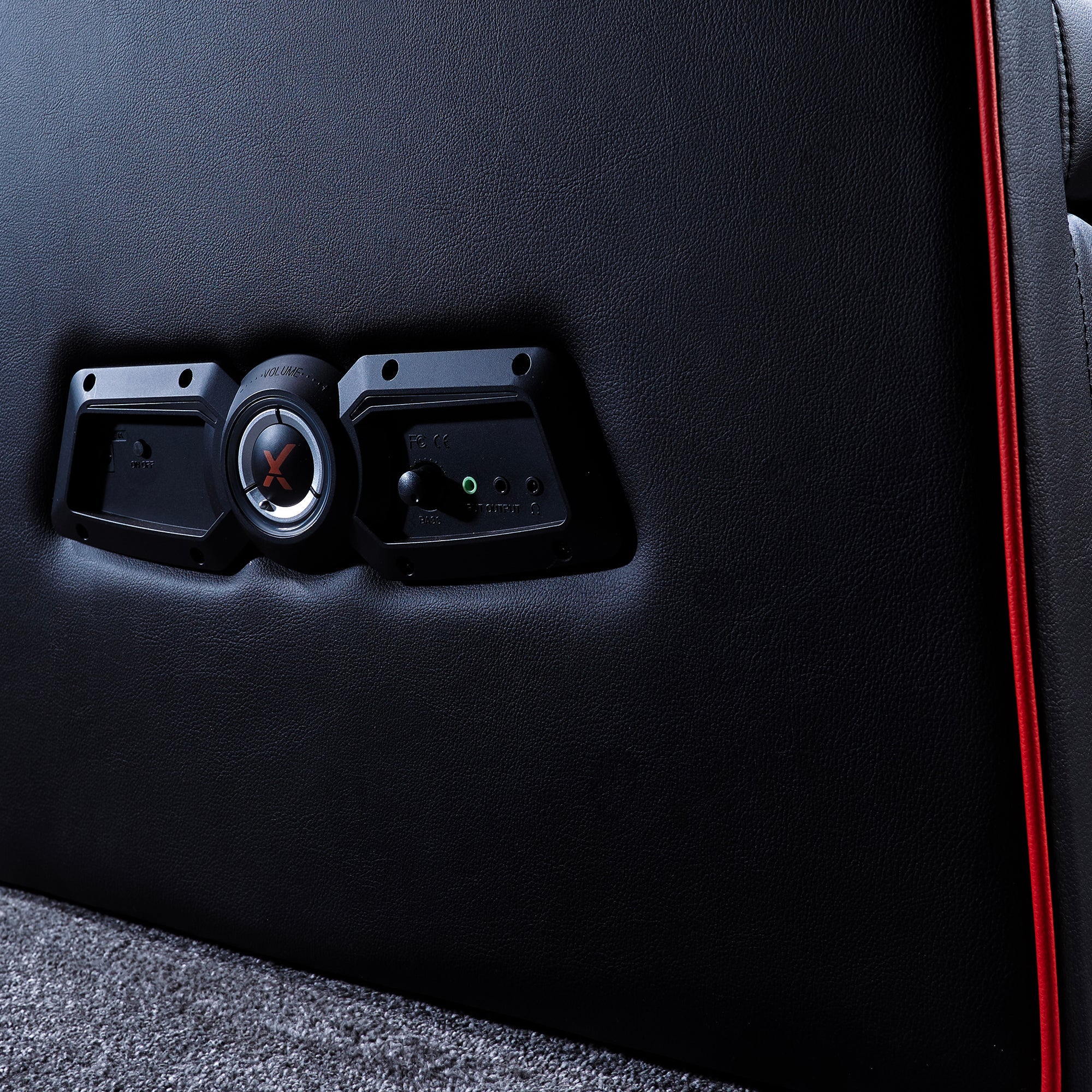 Shift Luxe Jr 2.1 Audio Ottoman Gaming Chair for Kids - Black