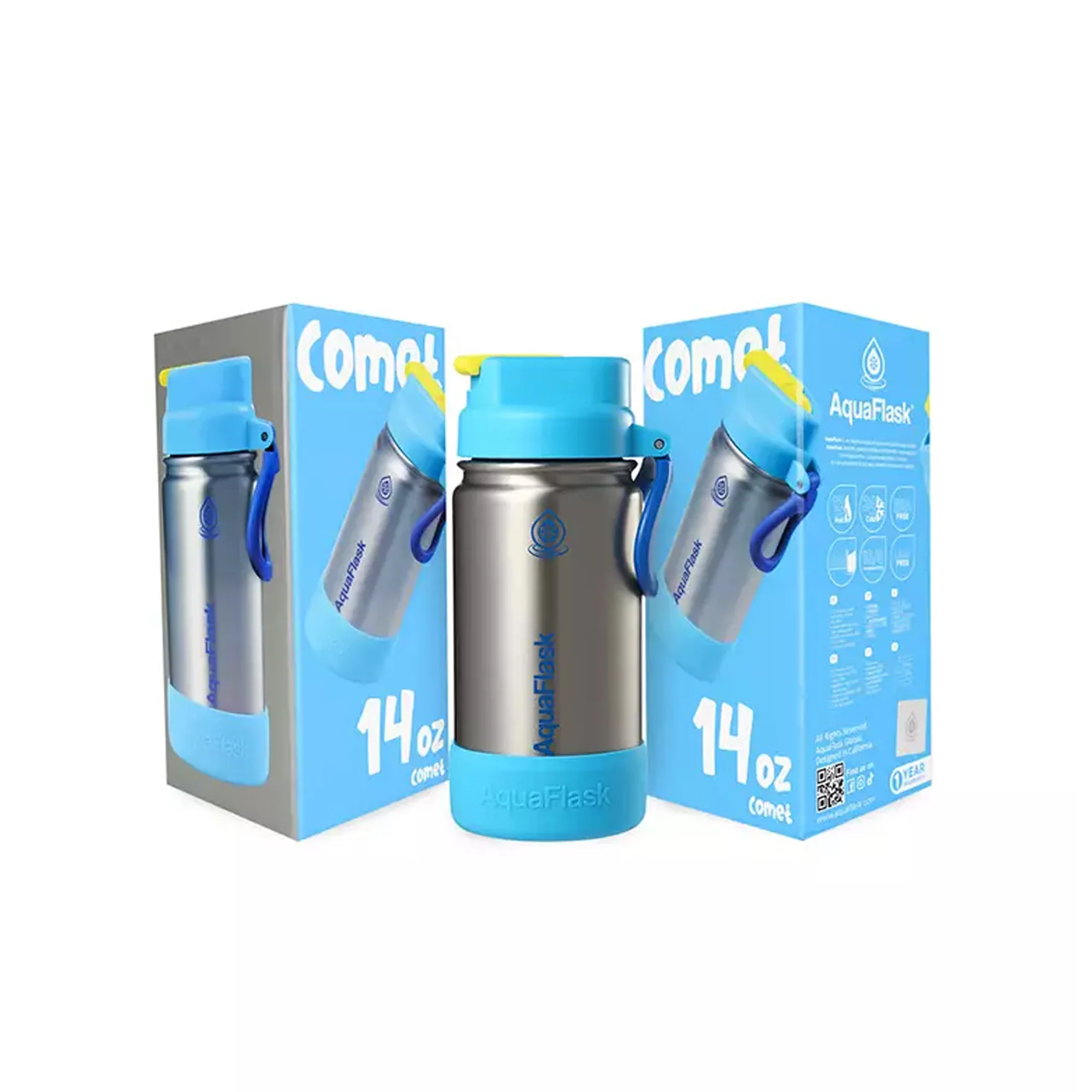 Aquaflask Kids Flipsip 415ml Flask Comet