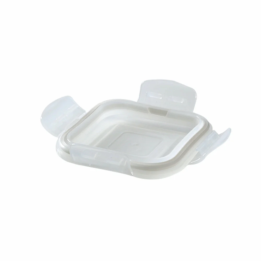 Borosil Square 320 ml Lid w Gasket, Set of 2