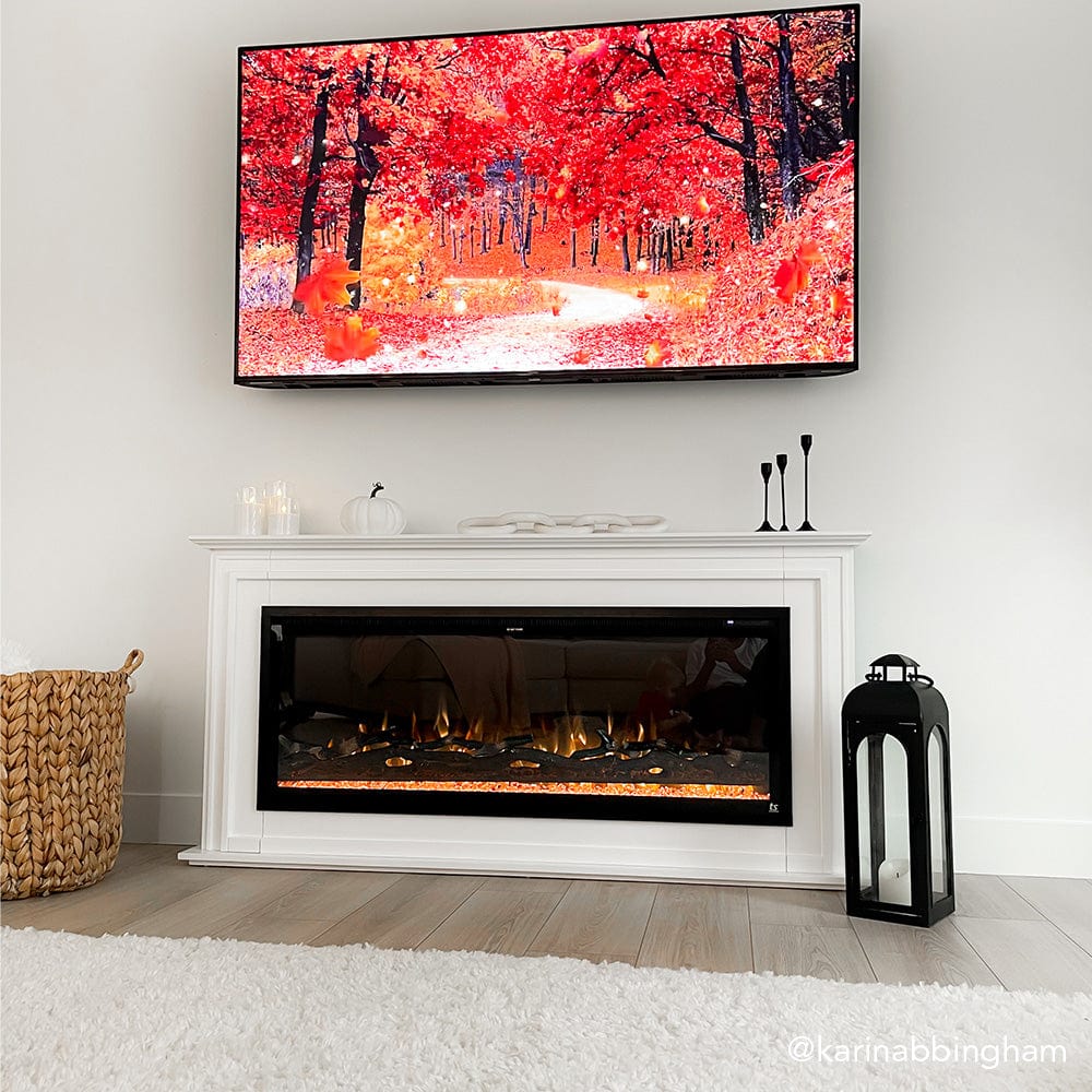 Sideline Elite 50 Inch Smart Electric Fireplace with Encase Surround Mantel
