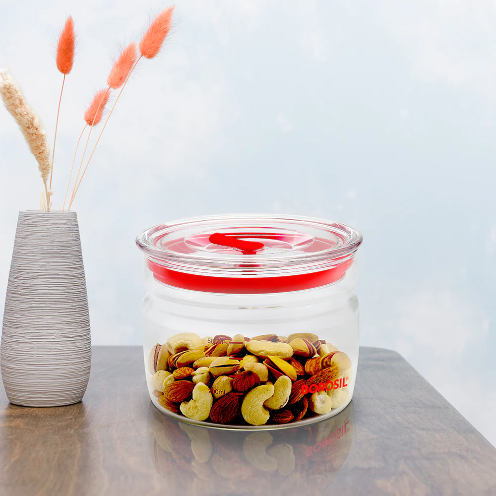 Classic Trend Glass Jar with Lid, Wide