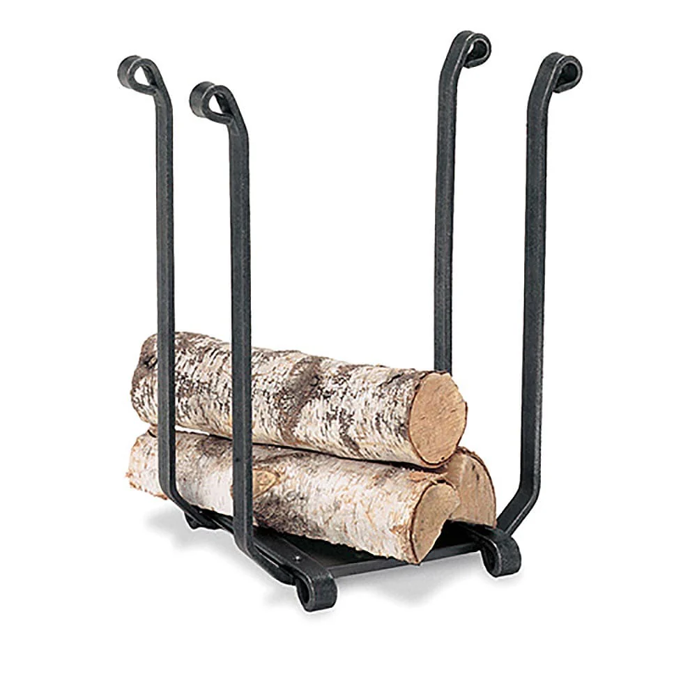 Blacksmith Wood Holder, Vintage Iron 14-inW