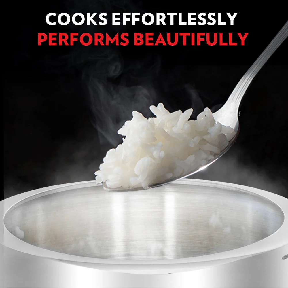 Borosil Kitchen Delight Set-Buy Inner Lid Pressure Cooker 5 L & Get 1 L x 2 Casseroles with Lid Free Worth ₹ 1,499/-