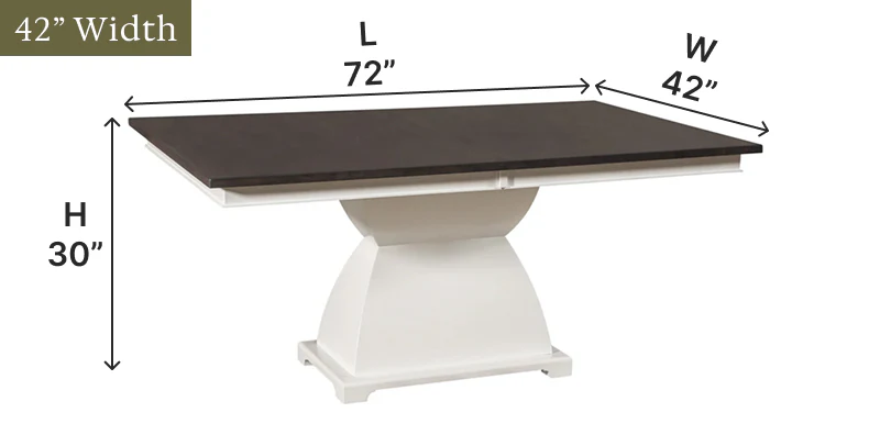 Amish Bilton Pedestal Dining Table