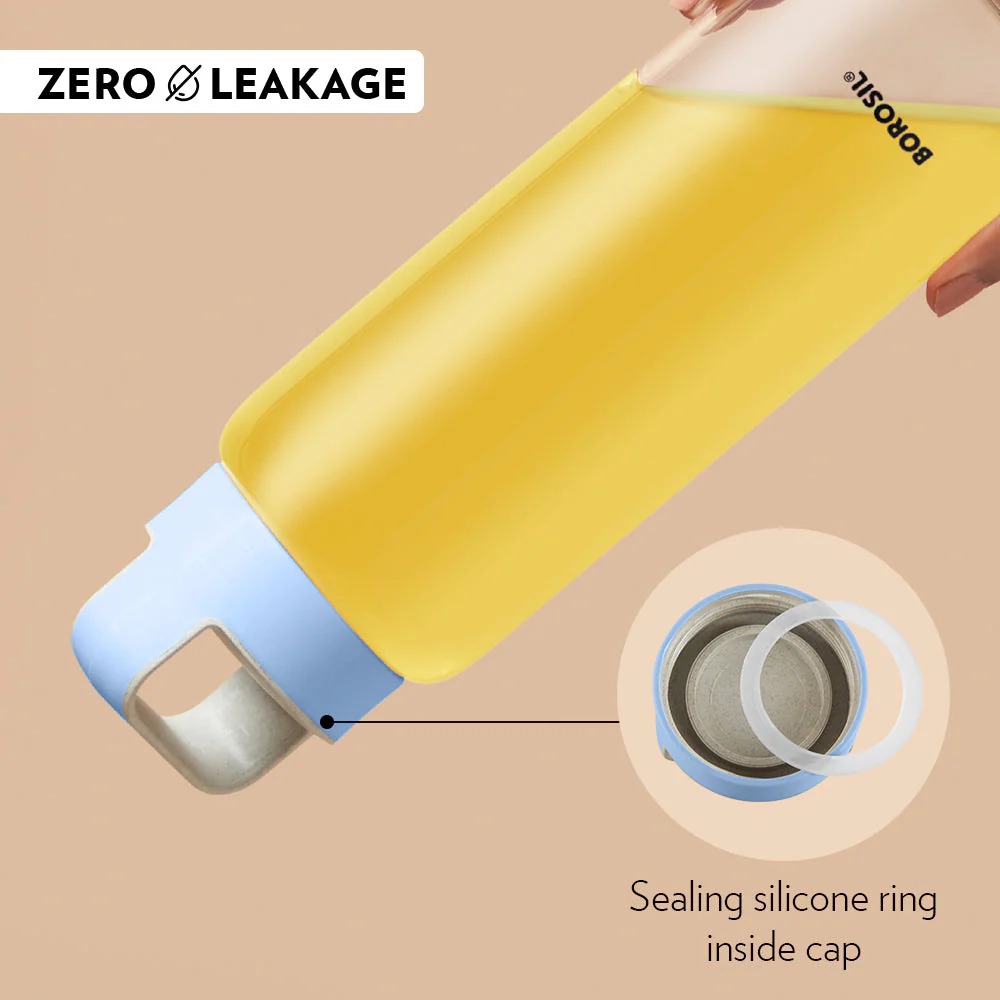 Crysto Wide Mouth Clear Glass Bottle