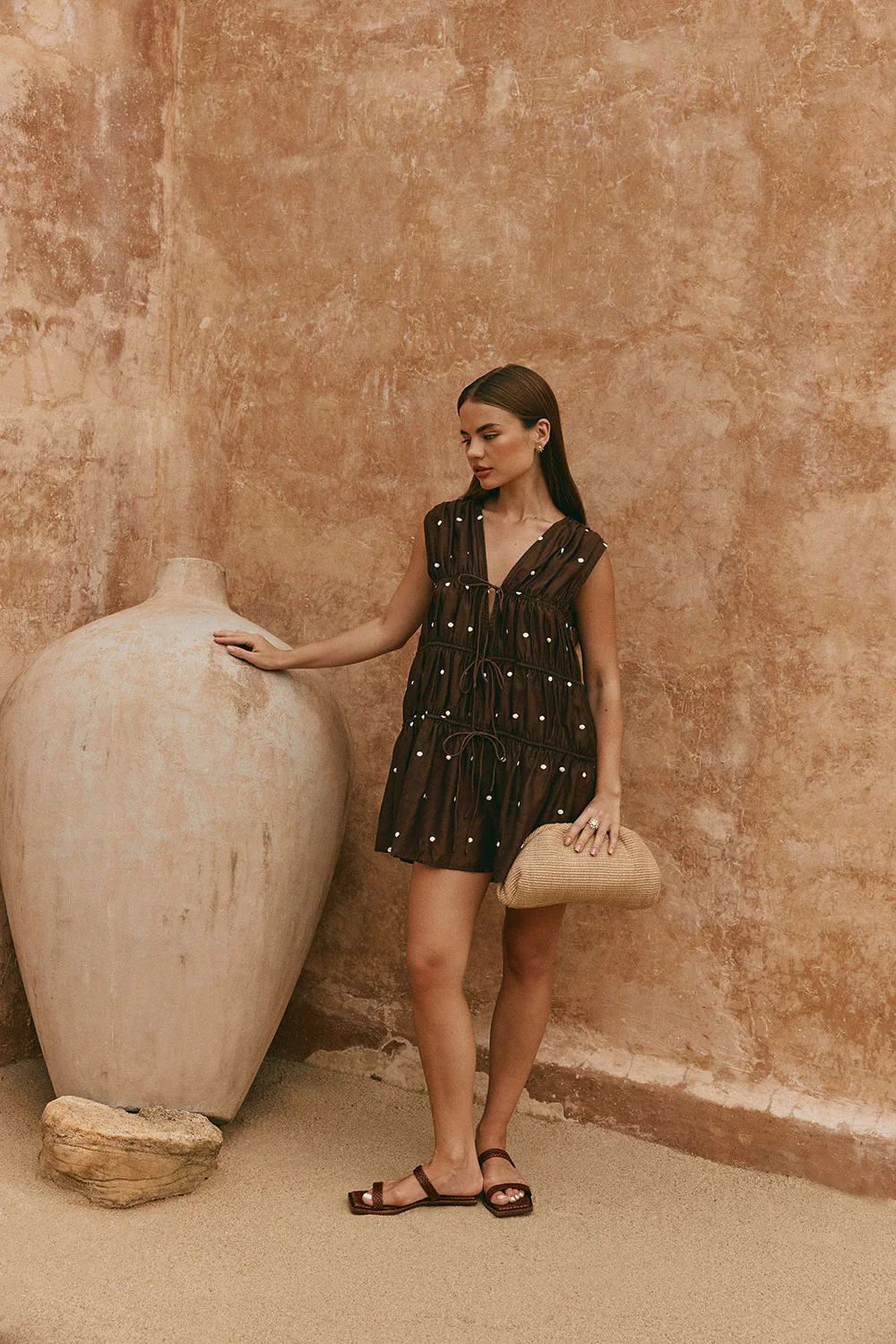 Joslin Dress - Chocolate Speck