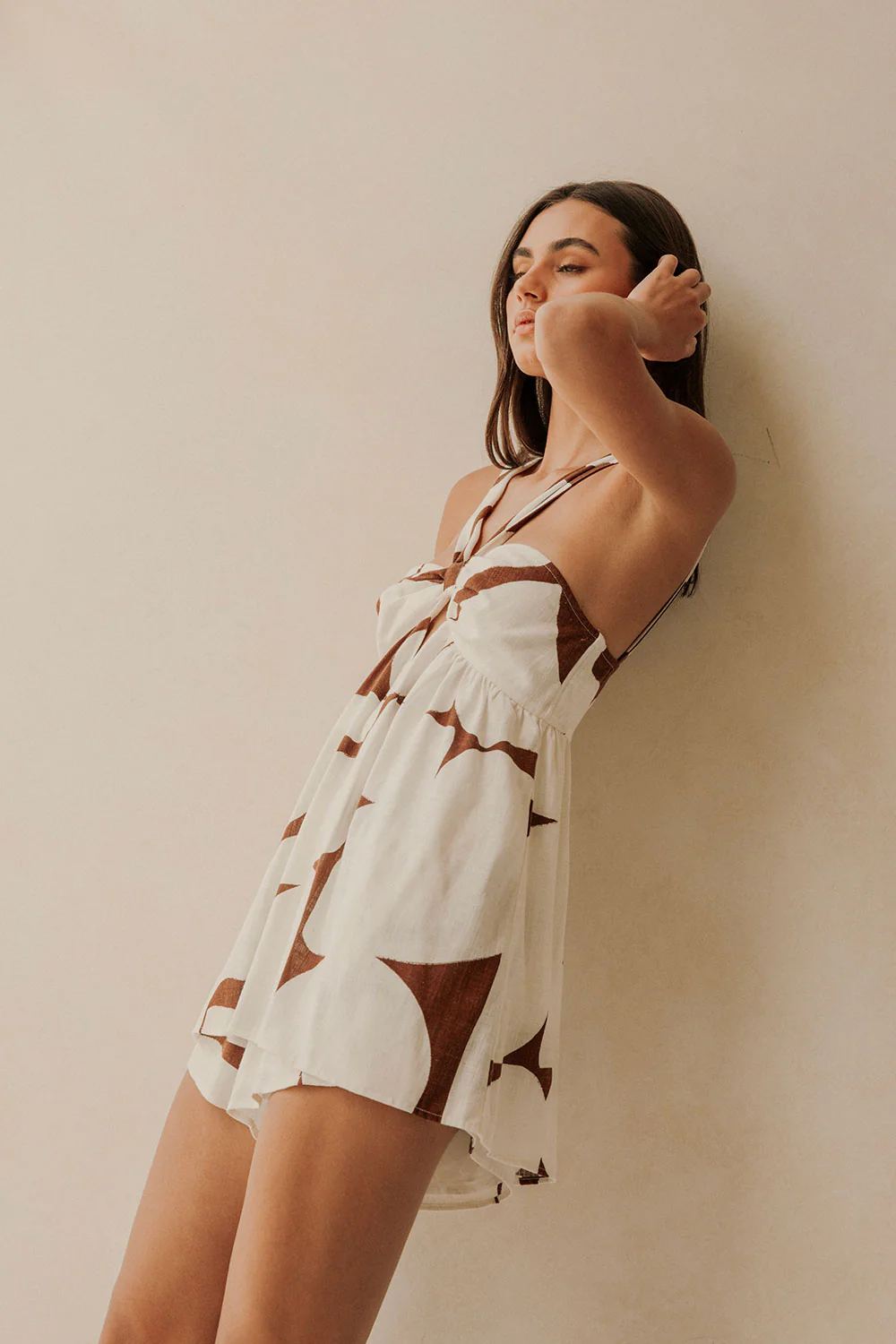 SAMPLE-Jada Playsuit - Sunroom Chocolate