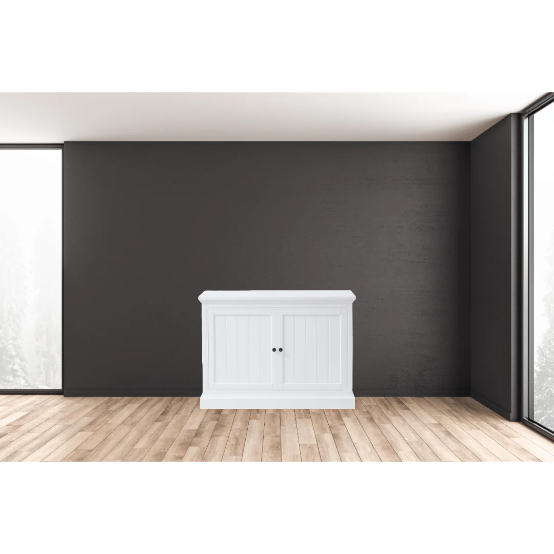 The Shoreline 72016 White Smart TV Lift Cabinet for 50 Inch Flat screen TVs