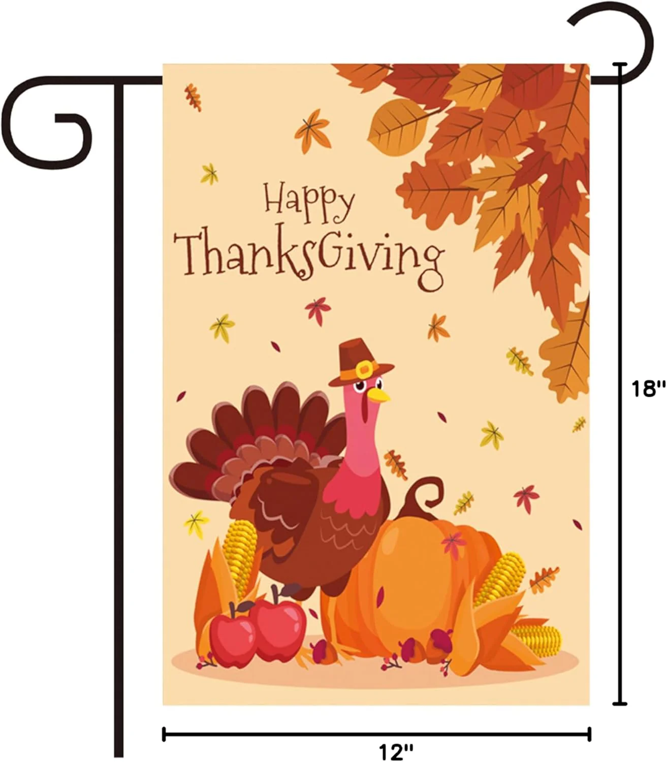 Halloween Garden Flag 12x18 Inch, Vertical Double Sided, 6Pcs