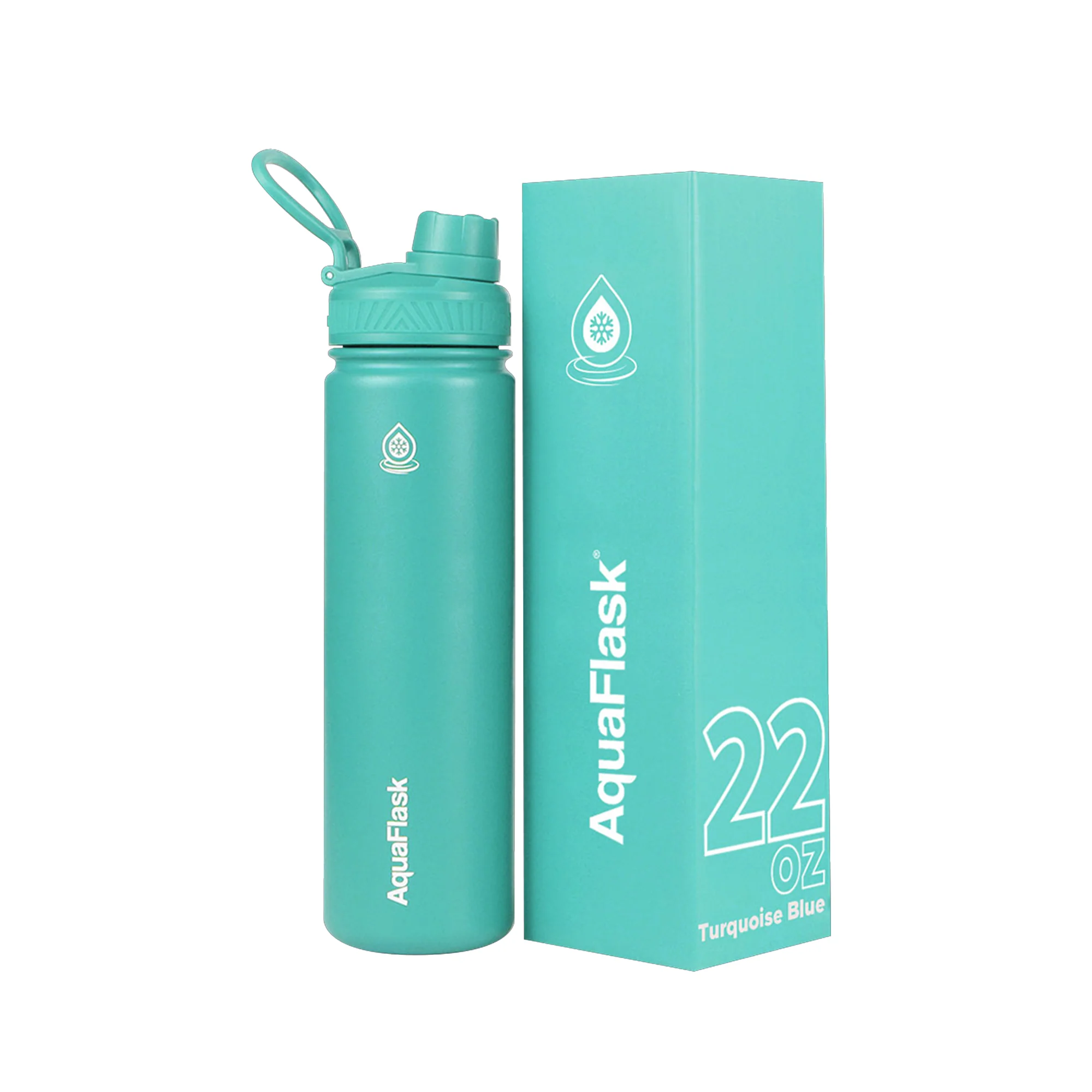 Aquaflask 650ml Flask Turquoise Blue