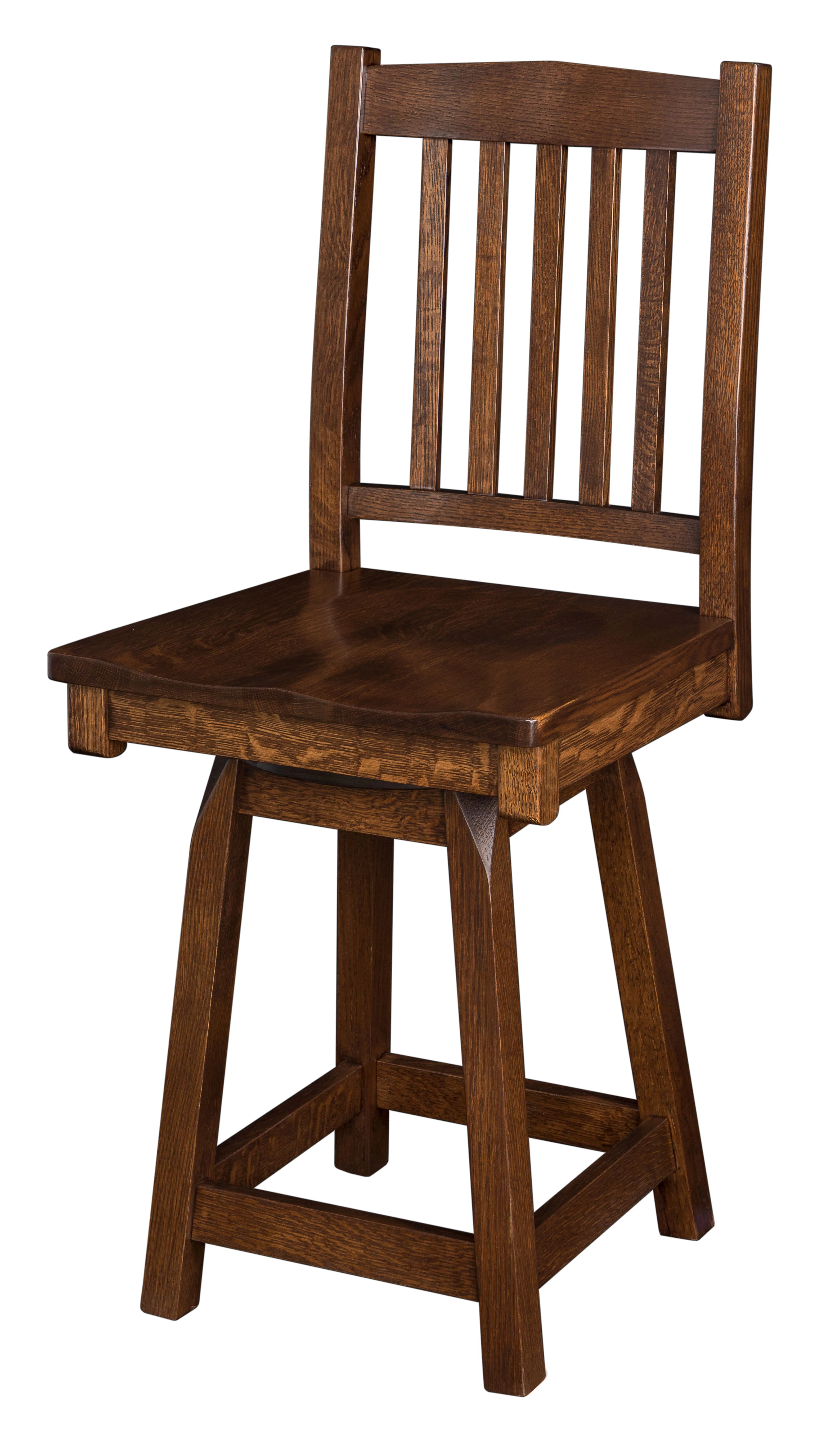 Amish Mission Swivel Bar Chair
