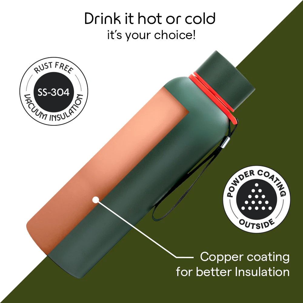 Borosil Trek Green Personalise, 700ml