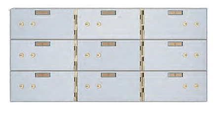 American Vault 515-9 Safe Deposit Boxes 9 Openings 5