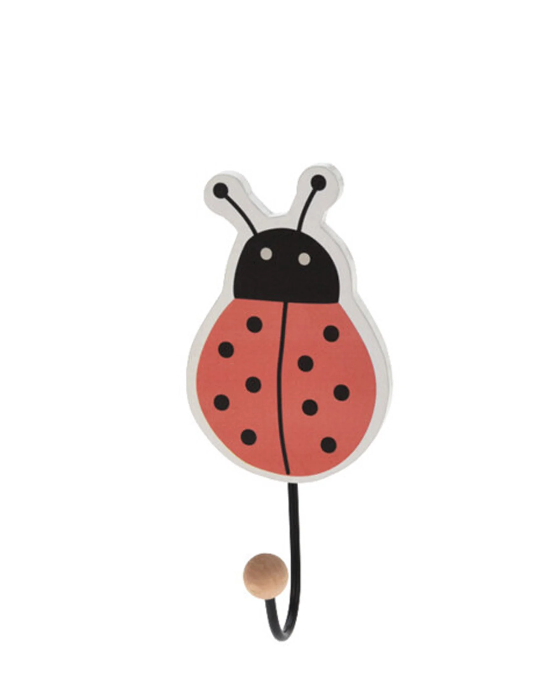 Elemental Decor Ladybug Coat Rack - Red