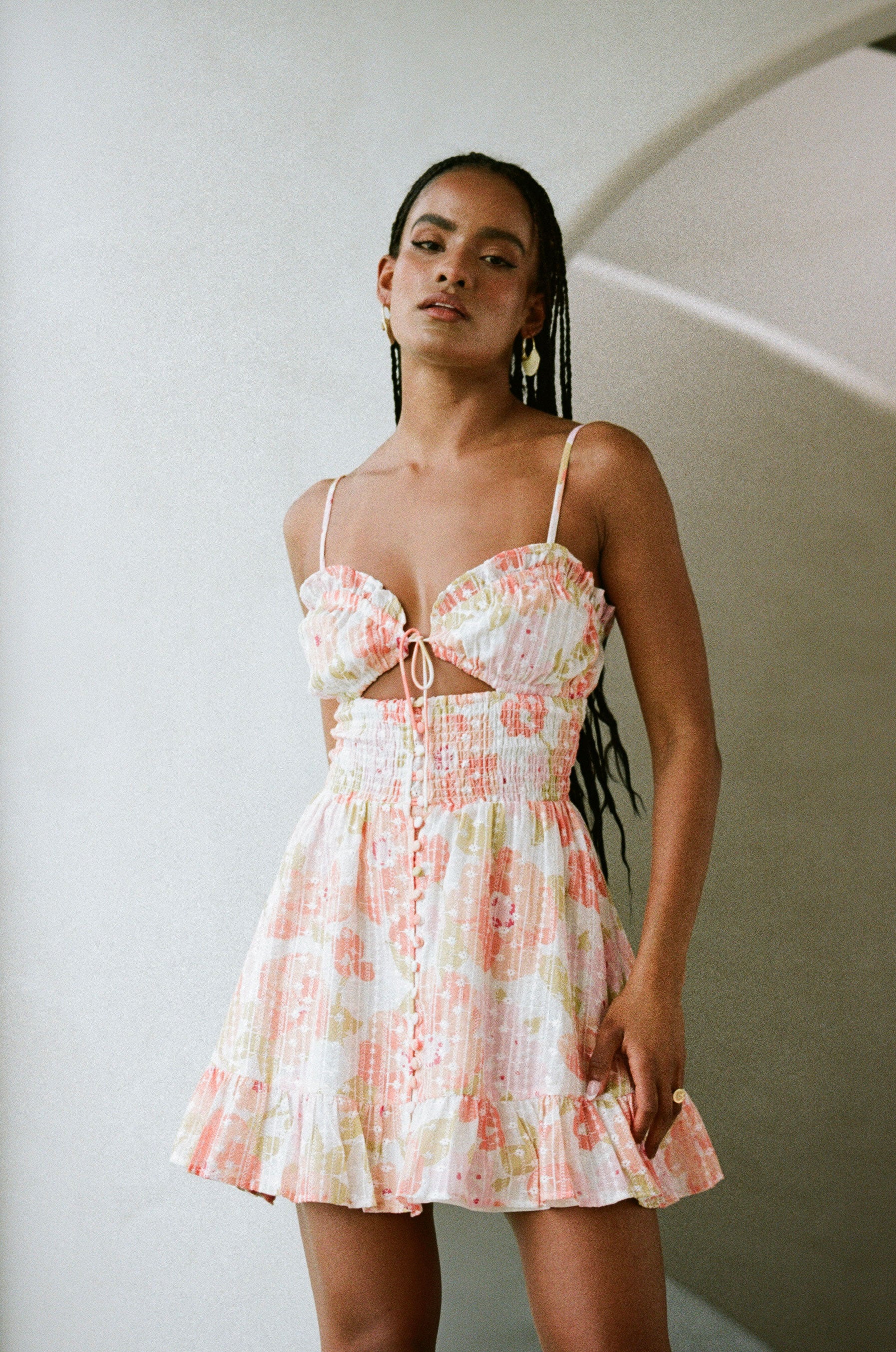 SAMPLE-Karolina Shirred Dress