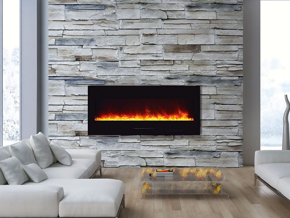 Amantii WM-FM Series 50-In Built-In or Wall Mount Electric Fireplace