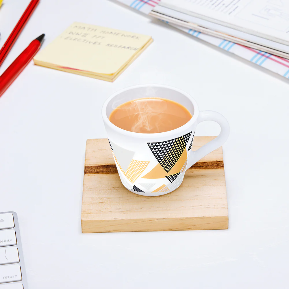 Larah by Borosil Novelty Nivaah Mug Set, 110ml x 6