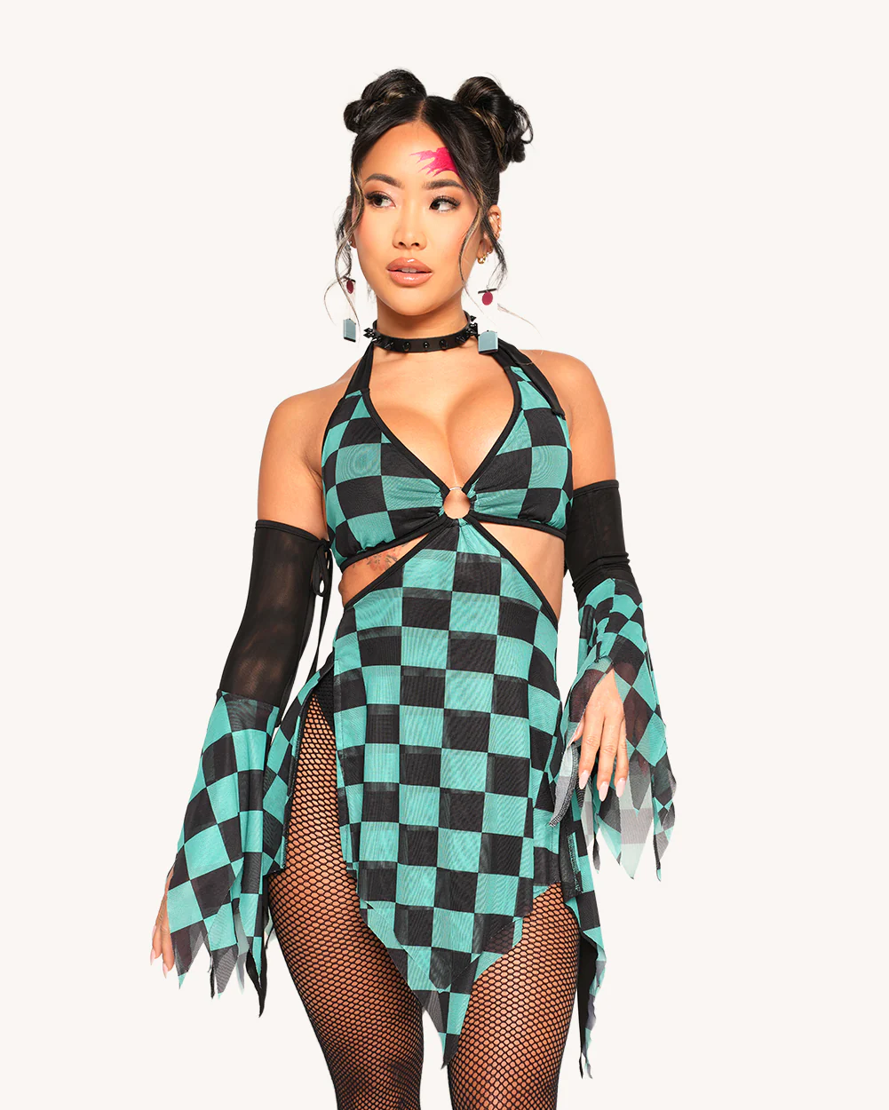 Demon's Mercy Mesh Dress with Sleeves