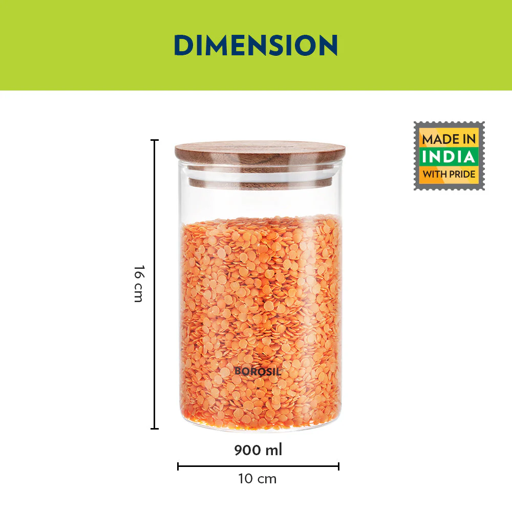 Classic Glass Jar with Wooden Lid