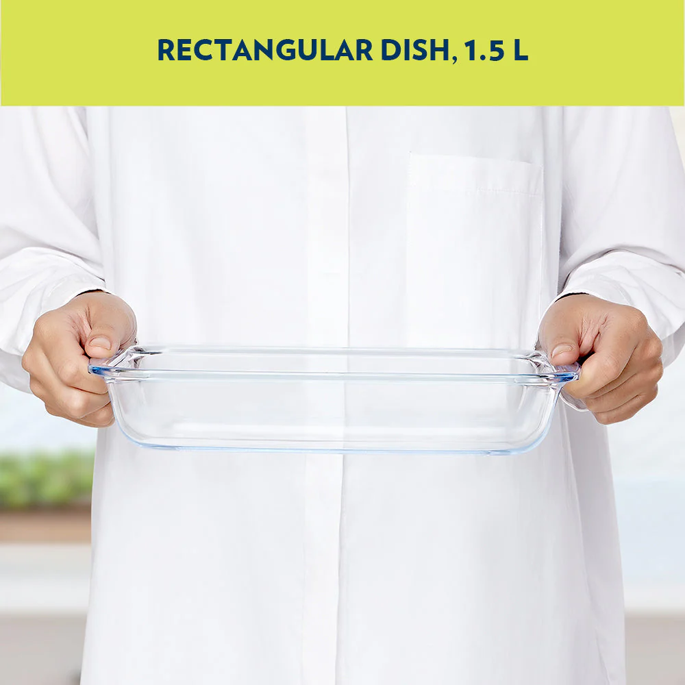 Borosil Rectangular Baking Dish, 1.5L