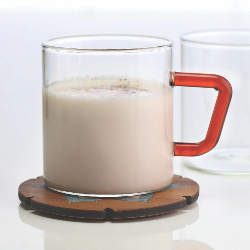 Borosil Brown Vision Classic Mug Set, 190ml x 6