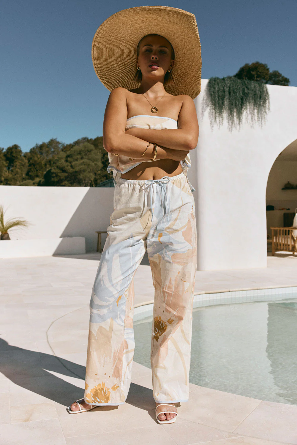 Oaklynn Pants - Vintage Bloom