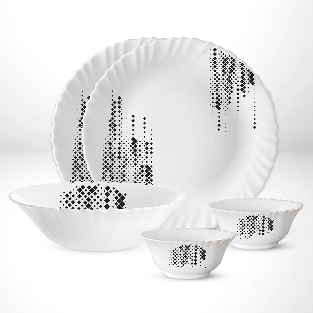 Larah by Borosil Slate Dinner Set, 5 pc